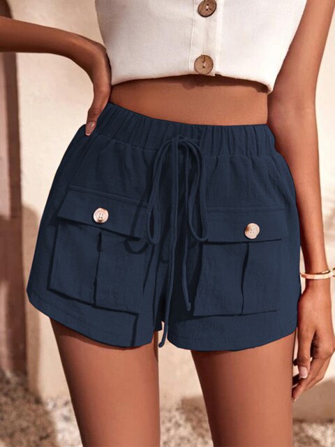 Maylin | Short Cargo Décontracté à Taille Élastique pour Femme