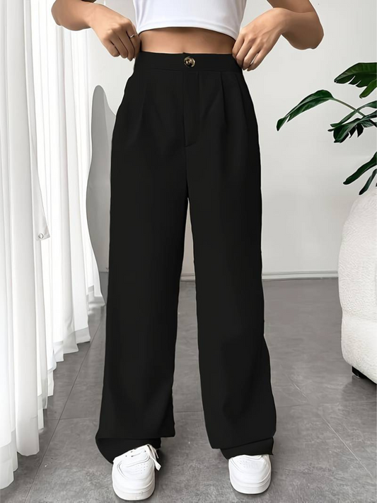 Cattleya | Pantalon à Jambe Large avec Silhouette Fluide pour Femme