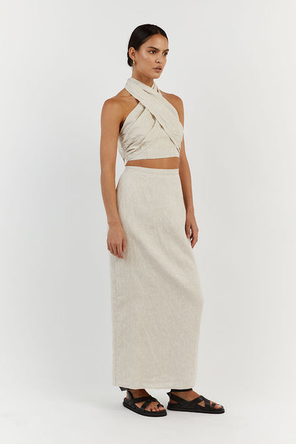 Cleo | Haut en coton avec dos croisé stylé pour femme