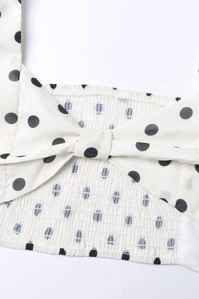 Noel | Ensemble Décontracté Rétro Chic à Pois pour Femmes