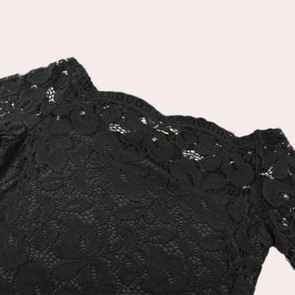 Leen | Haut en dentelle à épaules dénudées pour femme