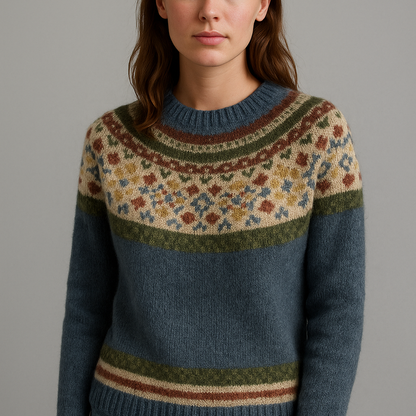 Eléandra - Pull rétro d'automne