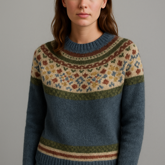 Eléandra - Pull rétro d'automne