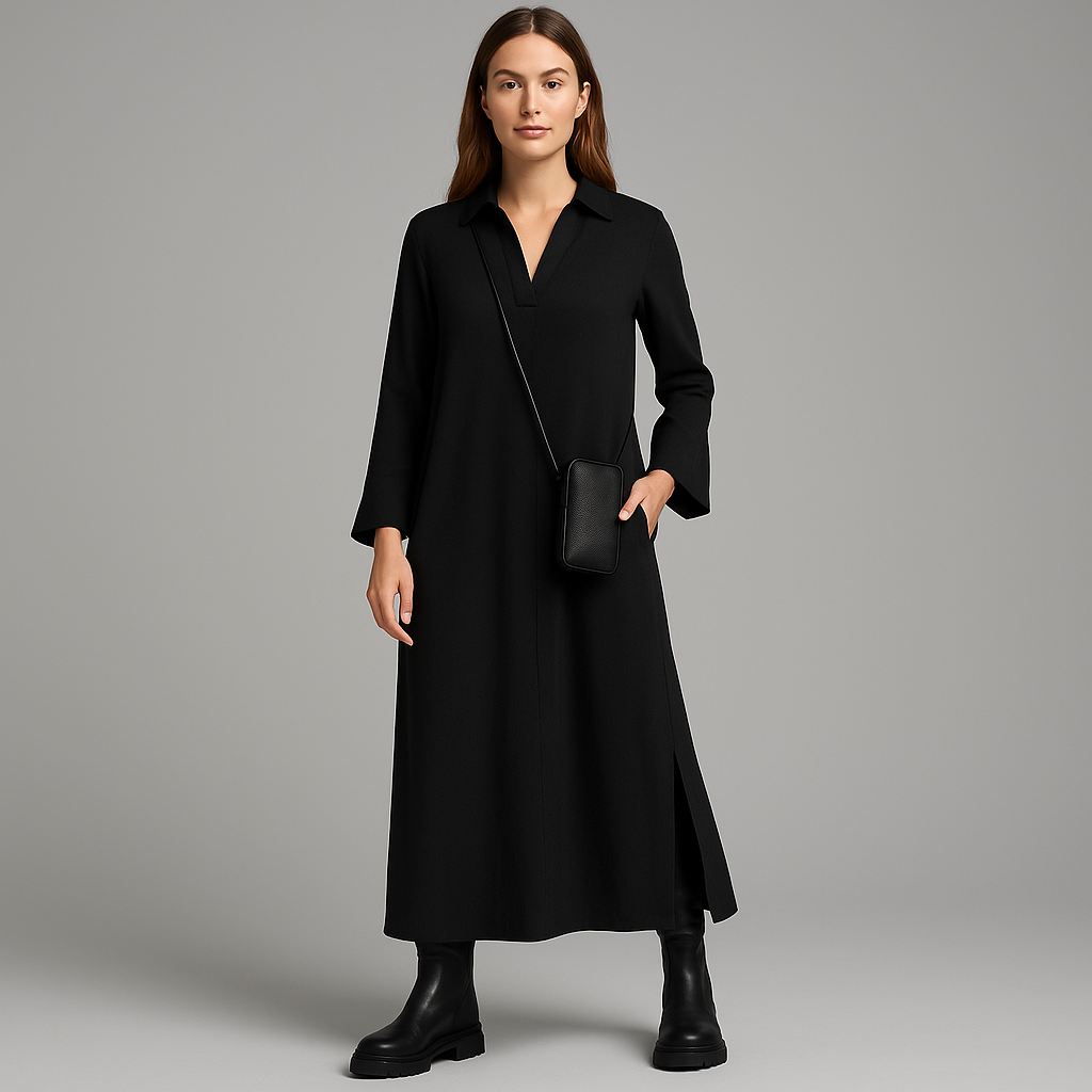 Eléandra - Robe Longue en Coton Premium