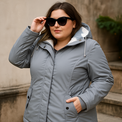 Manteau épais en mélange de laine