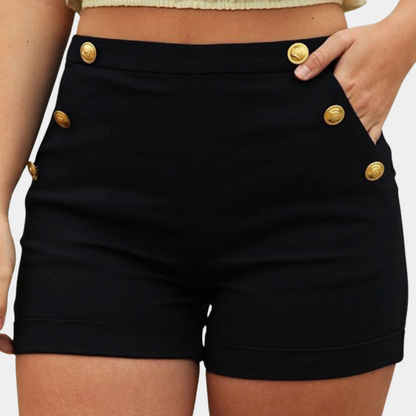 Zaniyah | Pantalon court chic taille haute pour femmes