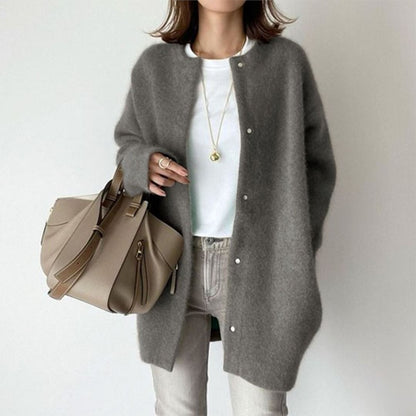 Cardigan Sophistiqué Amelia Essentielle Gris XS 