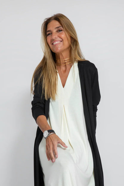 Eleanore | Robe amincissante avec cardigan pour femmes