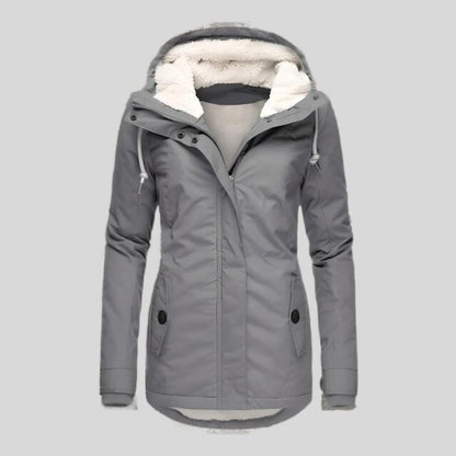 Isabelle - Manteau épais en mélange de laine Women > Jackets > Winterjackets Essentielle Gris S 