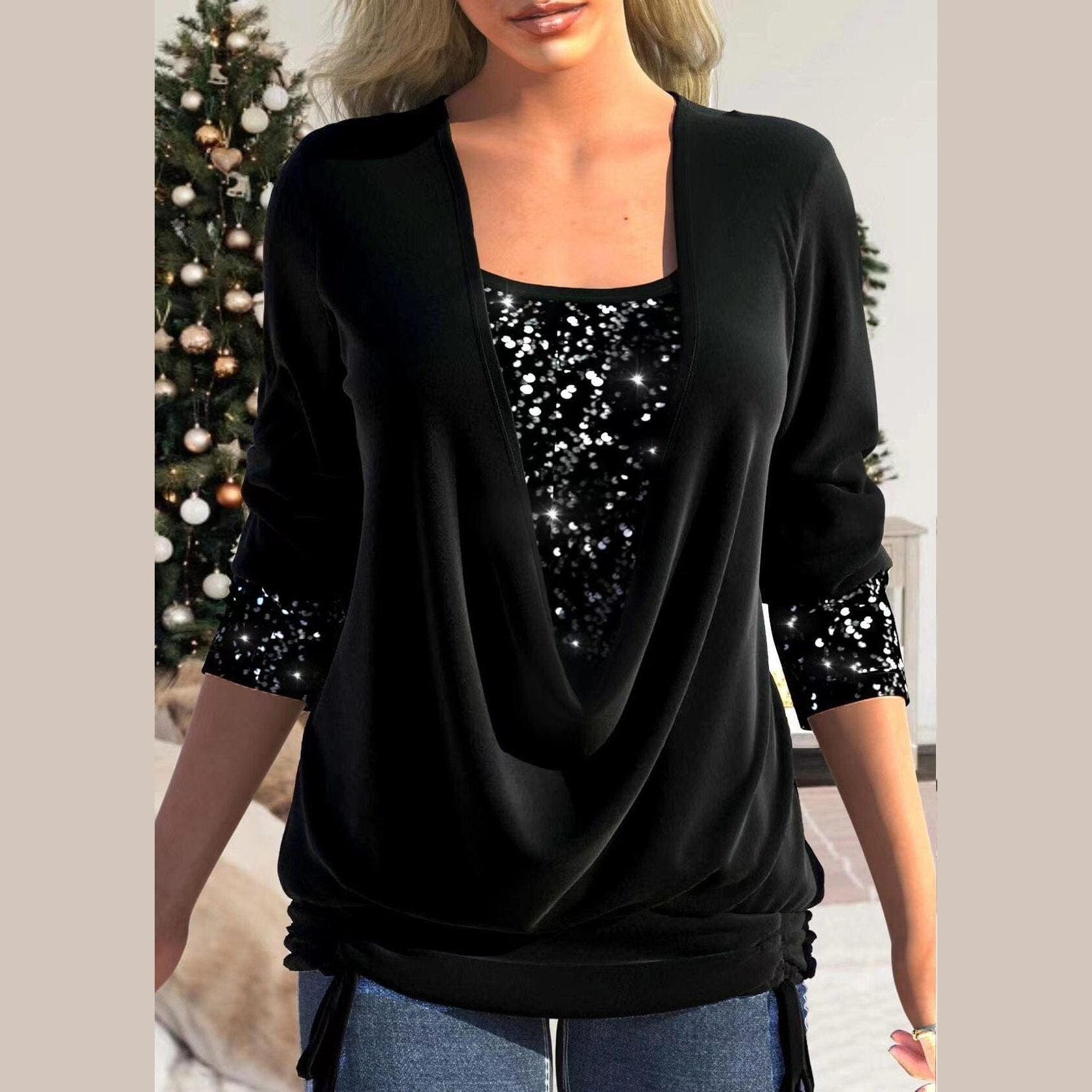 Isabelle - Top à paillettes Essentielle 