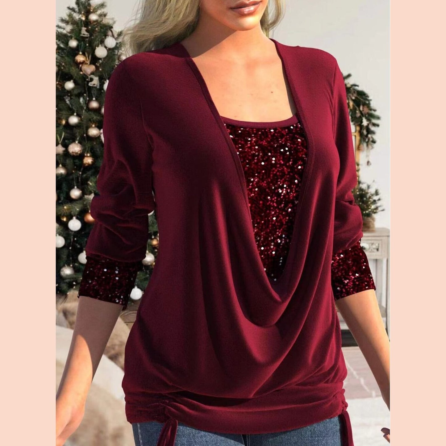 Isabelle - Top à paillettes Essentielle 