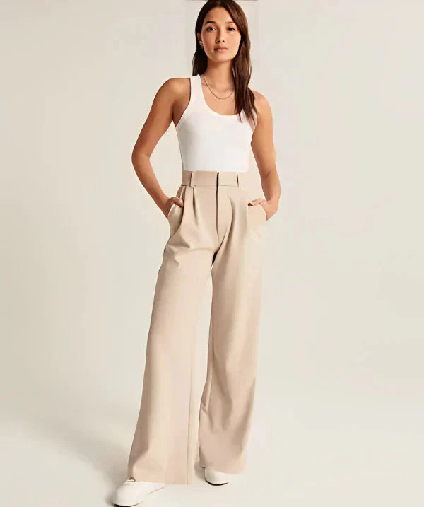 Le Pantalon léger - Elegansie FEMININO Essentielle Beige XS 