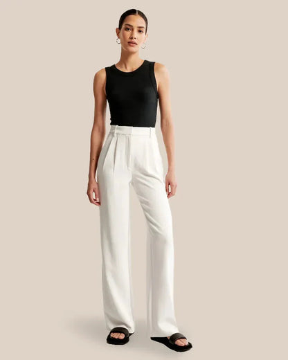 Le Pantalon léger - Elegansie FEMININO Essentielle Blanc XS 