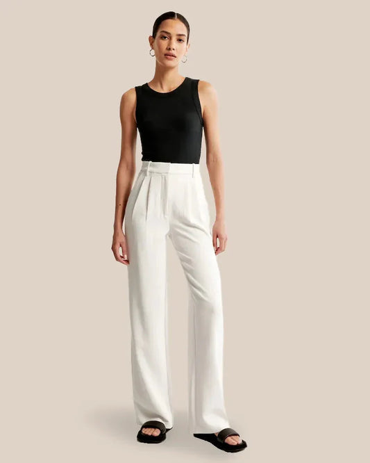 Le Pantalon léger - Elegansie FEMININO Essentielle Blanc XS 