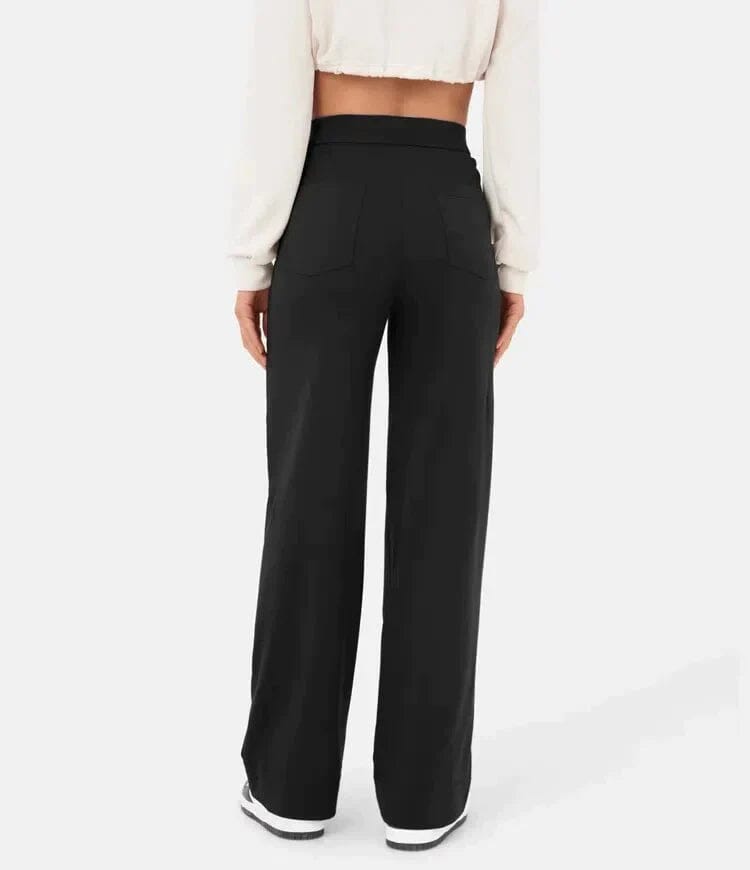 Pantalon décontracté élastique à taille haute Miss Essentielle 