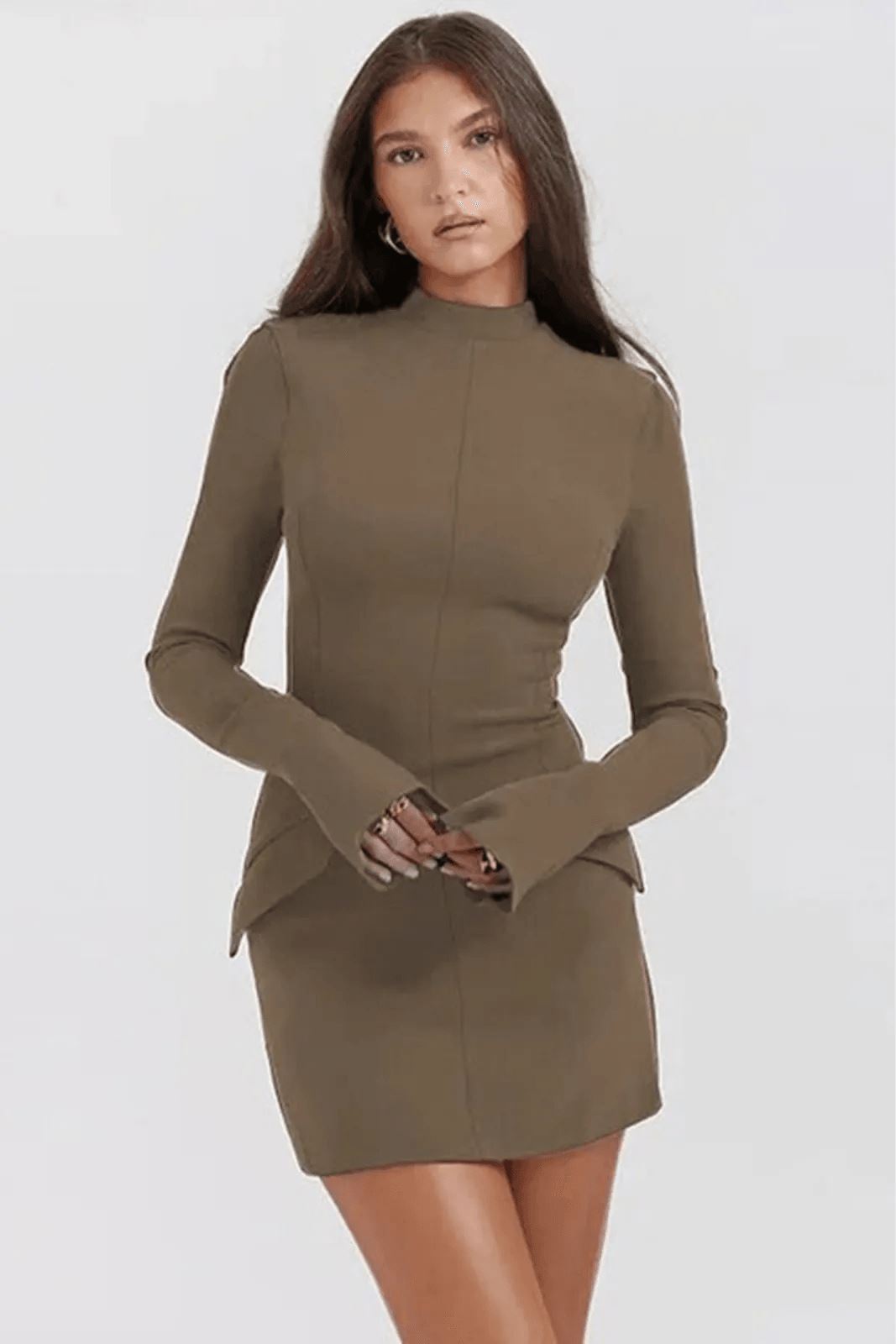 ROBE AVEC POCHE - MILY FEMININO Essentielle S Khaki 