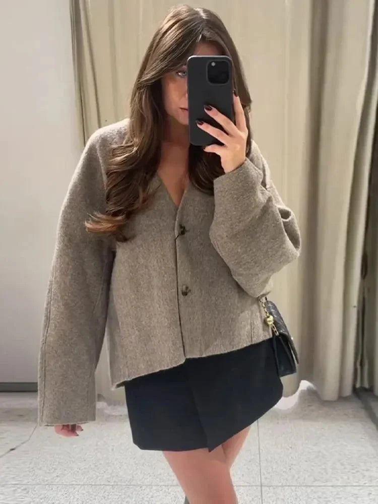 THE KONF™ | Manteau en laine élégant FEMININO Essentielle 