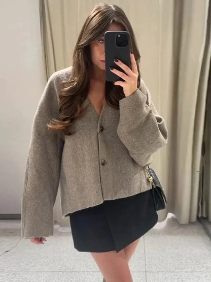 THE KONF™ | Manteau en laine élégant FEMININO Essentielle 