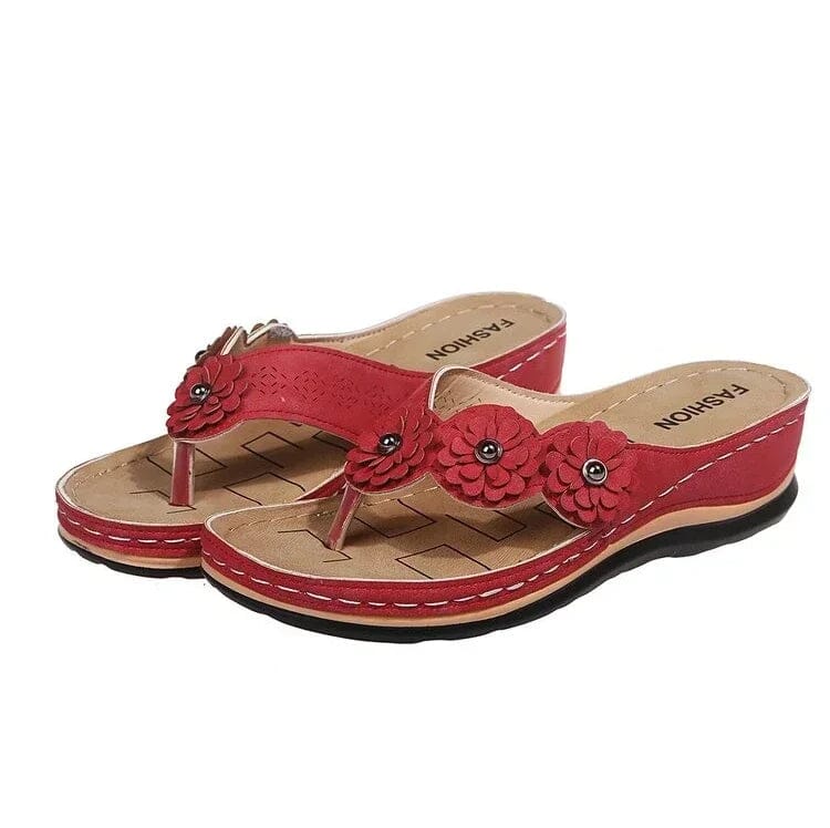 The Konf™ | SANDALES ORTHOPÉDIQUES LUDIN Essentielle Rouge 35 